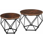 TecTake 404443 Benham industriální dřevo tmavé rustikální – Hledejceny.cz