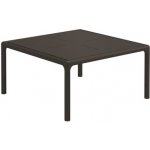 Gloster Hliníkový konfereční stolek Curve, čtvercový 80x80x42 cm, rám a deska hliník meteor – Hledejceny.cz