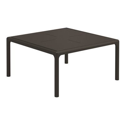 Gloster Hliníkový konfereční stolek Curve, čtvercový 80x80x42 cm, rám a deska hliník meteor – Zbozi.Blesk.cz