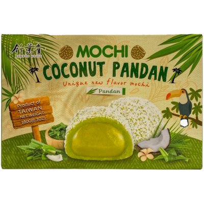 Bamboo House Mochi kokosový pandan s náplní arašíd 180 g – Zboží Dáma