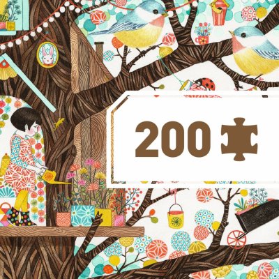 Djeco Puzzlový obraz Domeček na stromě 200 dílků – Zboží Mobilmania