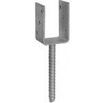 Domax patka sloupku do betonu PS 160 U, galvanický zinek DMX480160 – HobbyKompas.cz
