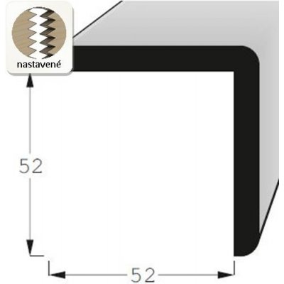 Lišta rohová vnější R 5252 SMRK/240 nastavovaná – Sleviste.cz