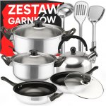 Sada hrnců Retoo Standardní nerezová ocel 11 ks. – Zboží Dáma