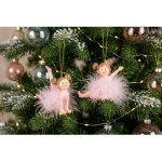 MagicHome Dekorace Vánoce Baletka polyresin závěsná 9x4x7,5 cm – Hledejceny.cz