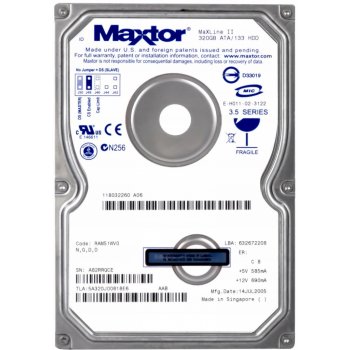 Maxtor 320GB PATA IDE/ATA 3,5", 5A320J0