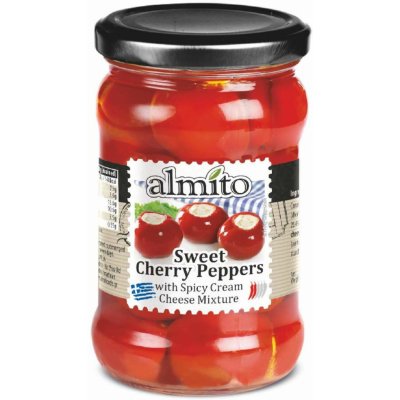 Almito Sladké cherry papriky plněné sýrem 280 g – Zboží Dáma