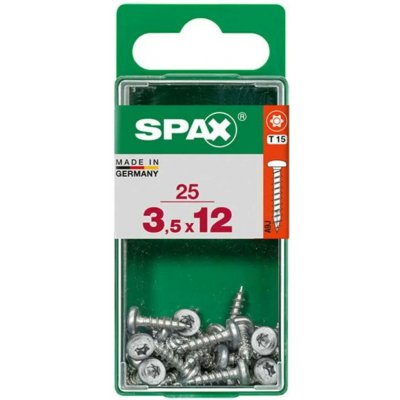 Spax Uni vrut půlkul.hlava T-Star plus T15 4CUT pln.závit Wirox 35 x 12 mm 25 ks – Hledejceny.cz