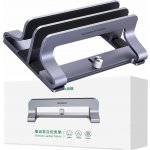 UZelená Hliníkový vertikální stojan pro 2 notebooky/tablety - Stříbrný – Zbozi.Blesk.cz