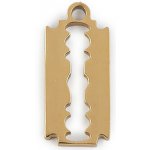 Přívěsek z nerezové oceli nůžky, žiletka Varianta: 4 zlatá žiletka, Balení: 1 ks – Hledejceny.cz