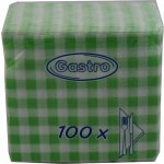 ubrousky 100ks 1V káro zelené 33x33cm – Zboží Dáma