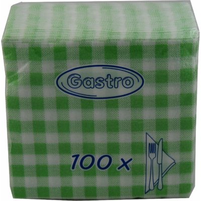 ubrousky 100ks 1V káro zelené 33x33cm – Zboží Dáma