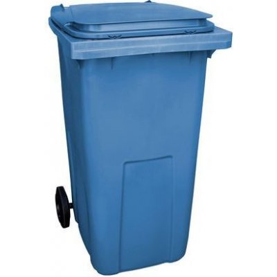 Extera Plastová venkovní popelnice na tříděný odpad 240 l modrá 51206 – Zboží Mobilmania