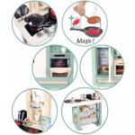 Smoby Cherry Kitchen Green s jedálenským stolom rúrou a chladnička s 25 doplnkami – Sleviste.cz