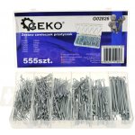 Závlačky, délka 25 - 64 mm, nerezové, sada 555 kusů GEKO G02826 – Sleviste.cz