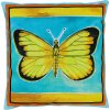 Hřejivý polštářek Ovopecka nahřívací polštářek s třešňovými peckami Motýl Žluťásek 20x20 cm