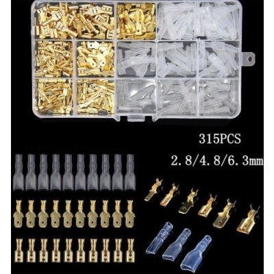 Sada faston konektorů a krytek - 315ks – Zboží Živě