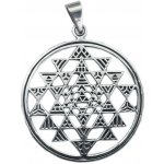 Magický stříbrný přívěsek, amulet Shri Jantra 990690011011 – Hledejceny.cz