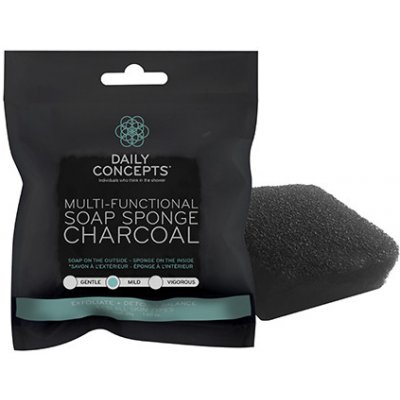 Daily Concepts Charcoal Multi-Functional Soap Sponge multifunkční mýdlová houba 45 g – Hledejceny.cz