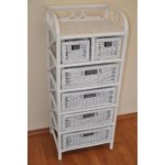 AXIN trading Ratanová 4+2 zásuvky bílá – Zboží Mobilmania