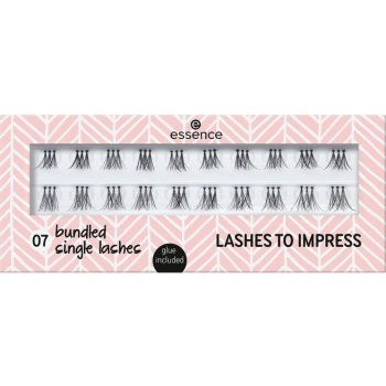 Essence Lashes To Impress umělé řasy 07 Bundled Single Lashes 20 kusů