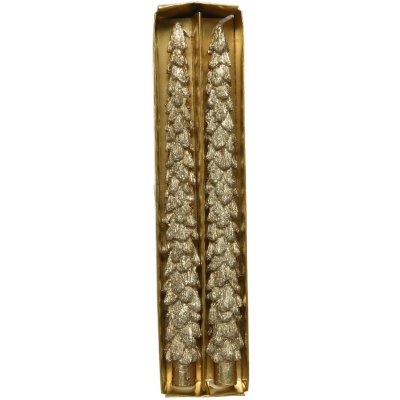 Kaemingk Set 2 ks svíček do svícnu, zlaté, 26,5 cm, KSD – Hledejceny.cz