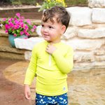 Dětské UV tričko Splash About dlouhý rukáv Lime – Zboží Dáma