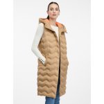 Orsay dámská prošívaná vesta hnědá – Zboží Mobilmania