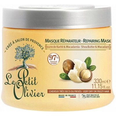 Le Petit Olivier Repairing Mask Bambucké máslo a makadamový olej 330 ml – Zboží Mobilmania