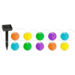 GARDEN OF EDEN LED Solární řetěz 10xLED 1,2V 3,7m IP44 multicolor LC3269 – Hledejceny.cz