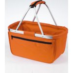 Halfar Skládací nákupní s hliníkovým rámem a kapsou na zip Barva: Oranžová, Velikost: 45 x 25 x 25 cm – Zboží Mobilmania
