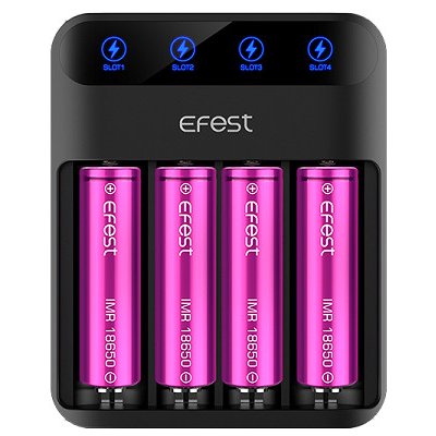 Efest Nabíječka LUSH Q4 4 sloty Černá – Zboží Mobilmania