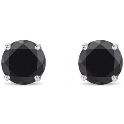 Klenota černé diamantové náušnice pecky k0369072 — Heureka.cz