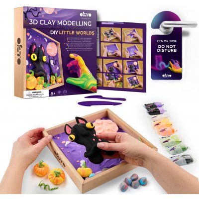 OKTO Modelování Malý svět v rámečku motiv "Kočičí duch" 21x21 cm – Hledejceny.cz