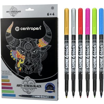 Antistresové omalovánky černé sada – Zbozi.Blesk.cz