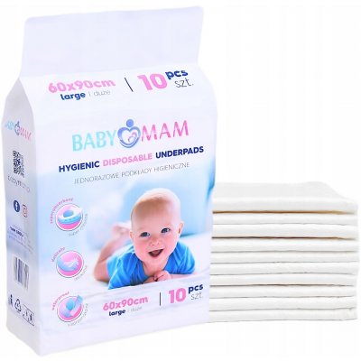 JAKS PŘEBALOVACÍ PODLOŽKY JEDNORÁZOVÉ 60X90CM 10 KS – Zboží Dáma