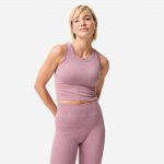 Decathlon dámské krátké žebrované se všitou podprsenkou – Zboží Dáma