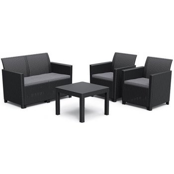 KETER CLAIRE 2 SEATERS SOFA SET grafit