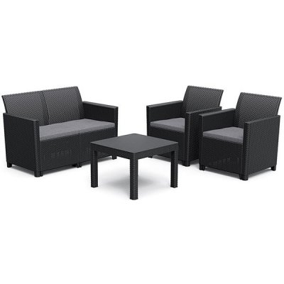 KETER CLAIRE 2 SEATERS SOFA SET grafit – Sleviste.cz