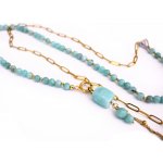 Armillas náhrdelník z minerálů amazonit NCH250904 – Zboží Dáma