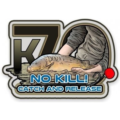 4 AnglersDesing samolepka K70 No Kill Catch and Release – Zboží Mobilmania