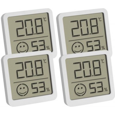TFA 30.5053.02.04 - Digitální teploměr s vlhkoměrem - bílý (sada 4 ks) – Hledejceny.cz