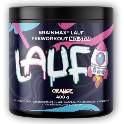 BrainMax LAUF Preworkout bez kofeinu 400 g – Zboží Dáma
