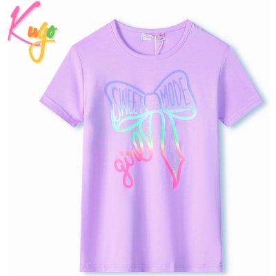 Dívčí tričko - KUGO KC2306, fialková – Zboží Mobilmania