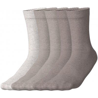 Esmara dámské ponožky s BIO bavlnou 5 párů bílá/béžová – Hledejceny.cz