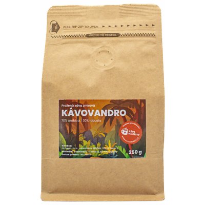 Káva na cesty Kávovandro zrnková 250 g – Hledejceny.cz