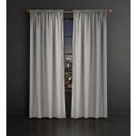 Dekorační závěs s řasící páskou LIVIA světle šedá 145x250 cm (cena za 1 kus) MyBestHome – Zboží Mobilmania