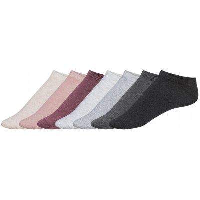 Esmara dámské nízké ponožky s BIO bavlnou 7 párů béžová/růžová/šedá – Zboží Dáma