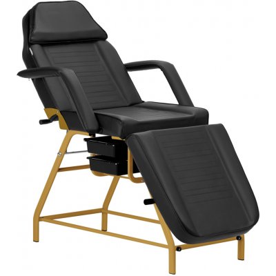 Activeshop kosmetické lehátko 557G se zlato-černými zásuvkami – Sleviste.cz