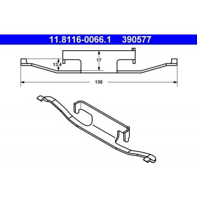 Pružina, brzdový třmen ATE 11.8116-0066.1 – Hledejceny.cz